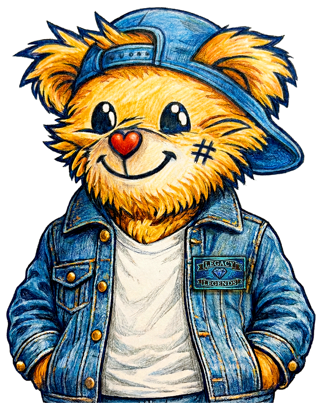Legacy Legends Button Heart collectible artwork